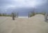 La plage par temps de pluie