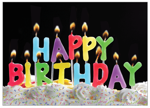 Télécharger gifs animés happy birthday en bougies gratuitement