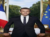 Photo officielle d'Emmanuel Macron, président de la République