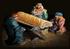 Jésus remplacé par un feuilleté à la saucisse dans la crèche