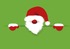 Père Noël fond vert