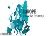 Carte interactive cliquable de l'Europe en Flash Flash