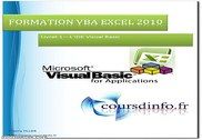 Cours VBA Excel 2010 Informatique