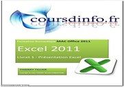 Cours Excel 2011 pour Mac Informatique