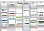 Calendrier des evenements 2017 Bureautique
