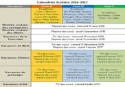 Calendrier Vacances Scolaires 2016-2017 Bureautique