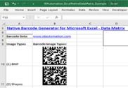 Excel Data Matrix Barcode Generator Bureautique