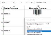 Interleaved 2 of 5 Barcode Fonts Package Bureautique