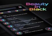 (FREE) GO SMS BEAUTY IN BLACK THEME Internet