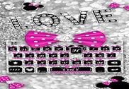 Nouveau thème de clavier Twinkle Minny Bowknot Internet
