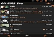 Go SMS Theme Orange Minimal Internet