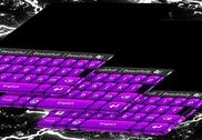 Clavier à thème violet Internet