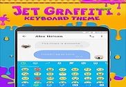 Jet Graffiti Emoji Keyboard Theme Internet