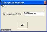 Titreur pour Internet Explorer Internet