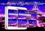 Night Eiffel Tower - Keyboard Internet