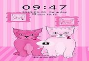 Pink Kitties - GO Locker Theme Internet