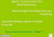No Right Click Menu Flash