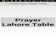 Prayer Time Lahore Table Education