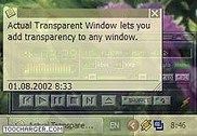 Actual Transparent Window Personnalisation de l'ordinateur