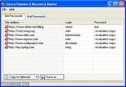 Opera Password Recovery Master Utilitaires