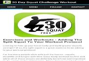Squat 30 Day Challenge Workout Maison et Loisirs