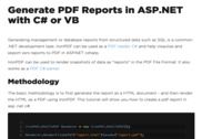 CSharp PDF Reports Bureautique