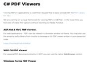 C# PDF Viewer Bureautique