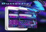 Blue Butterfly Keyboard Theme Bureautique