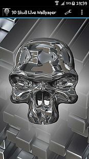 3D Crâne fond d'écran