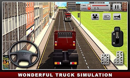 Simulateur de camion réel