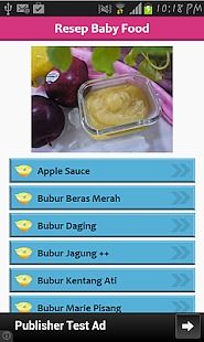 Resep Makanan untuk Bayi pour Android-Télécharger gratuitement