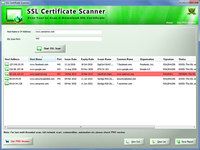 SSL Certificate Scanner SSL Certificate Scanner