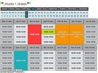 Agenda des disponibilités / réservation horaire Agenda des disponibilités / réservation horaire