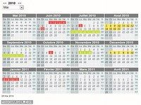 Calendrier des événements Calendrier des événements