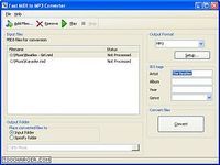 Fast MIDI to MP3 Converter Fast MIDI to MP3 Converter