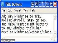 Actual Title Buttons Actual Title Buttons