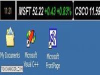Stock Ticker Application Bar Stock Ticker Application Bar