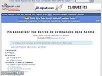 Personnaliser vos barres de commandes dans Access Personnaliser vos barres de commandes dans Access
