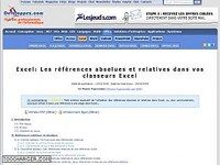 Les références absolues et relatives dans Excel Les références absolues et relatives dans Excel