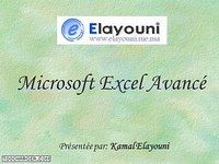 Excel facile avancé Excel facile avancé