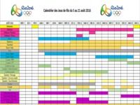 Calendrier des JO de Rio 2016 Calendrier des JO de Rio 2016