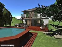 Maison, terrain et jardin 3D Maison, terrain et jardin 3D