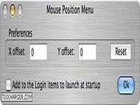 Mouse Position Menu Mouse Position Menu
