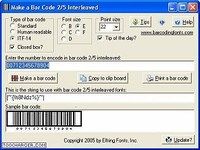 Bar code 2 of 5 interleaved Bar code 2 of 5 interleaved