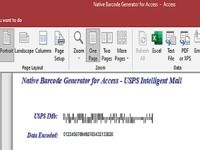 Access USPS Barcode Generator Access USPS Barcode Generator