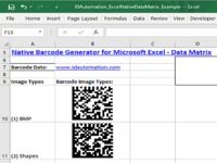 Excel Data Matrix Barcode Generator Excel Data Matrix Barcode Generator