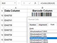 Code 128 Barcode Font Package Code 128 Barcode Font Package