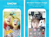 Snow - Selfie, Sticker animé Android Snow - Selfie, Sticker animé Android