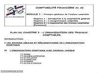 Chapitre 3 : L'organisation des travaux comptables Chapitre 3 : L'organisation des travaux comptables
