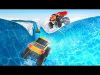 Water Slide Monster Truck Race Water Slide Monster Truck Race